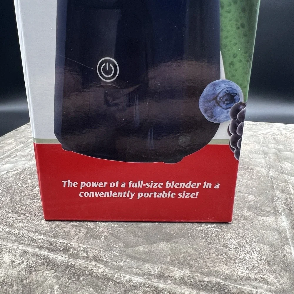 Patriot Power Blender Portable Cordless Mini Blender USB Rechargeable Black NIB